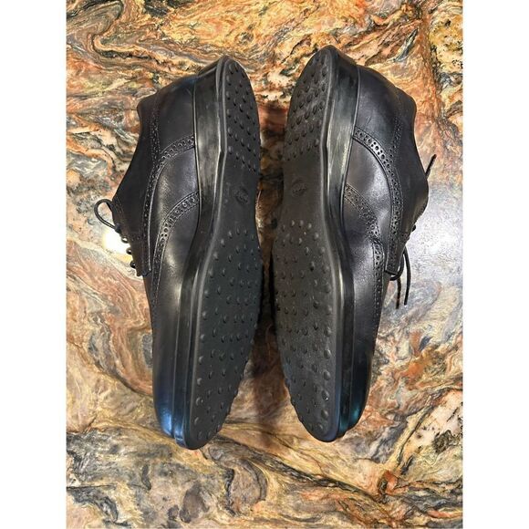 Tod’s Men’s lace up Brogues Derby shoes black size 9 Italian leather EUC sold ou - Picture 4 of 16